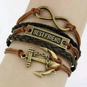 New Best Friend Anchor Multi Wrap Bracelet